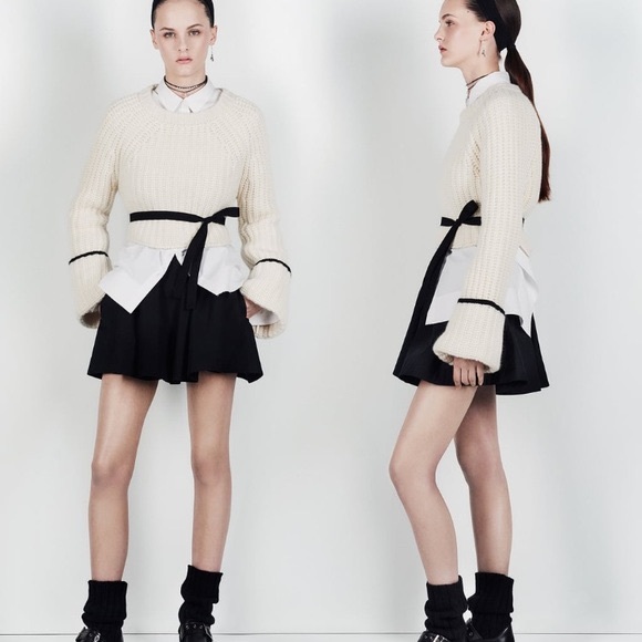 NWT ZARA CASHMERE CROPPED SWEATER SZ M - Picture 5 of 5